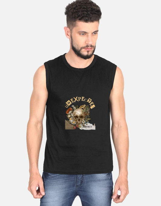 Men's sleeveless tshirt black